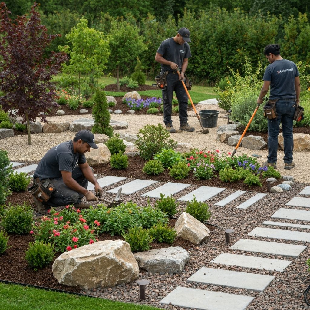 Professional landscapers